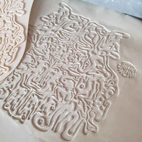 plaque de texturation poterie