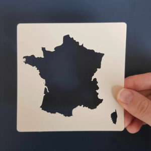 Pochoir carte de France