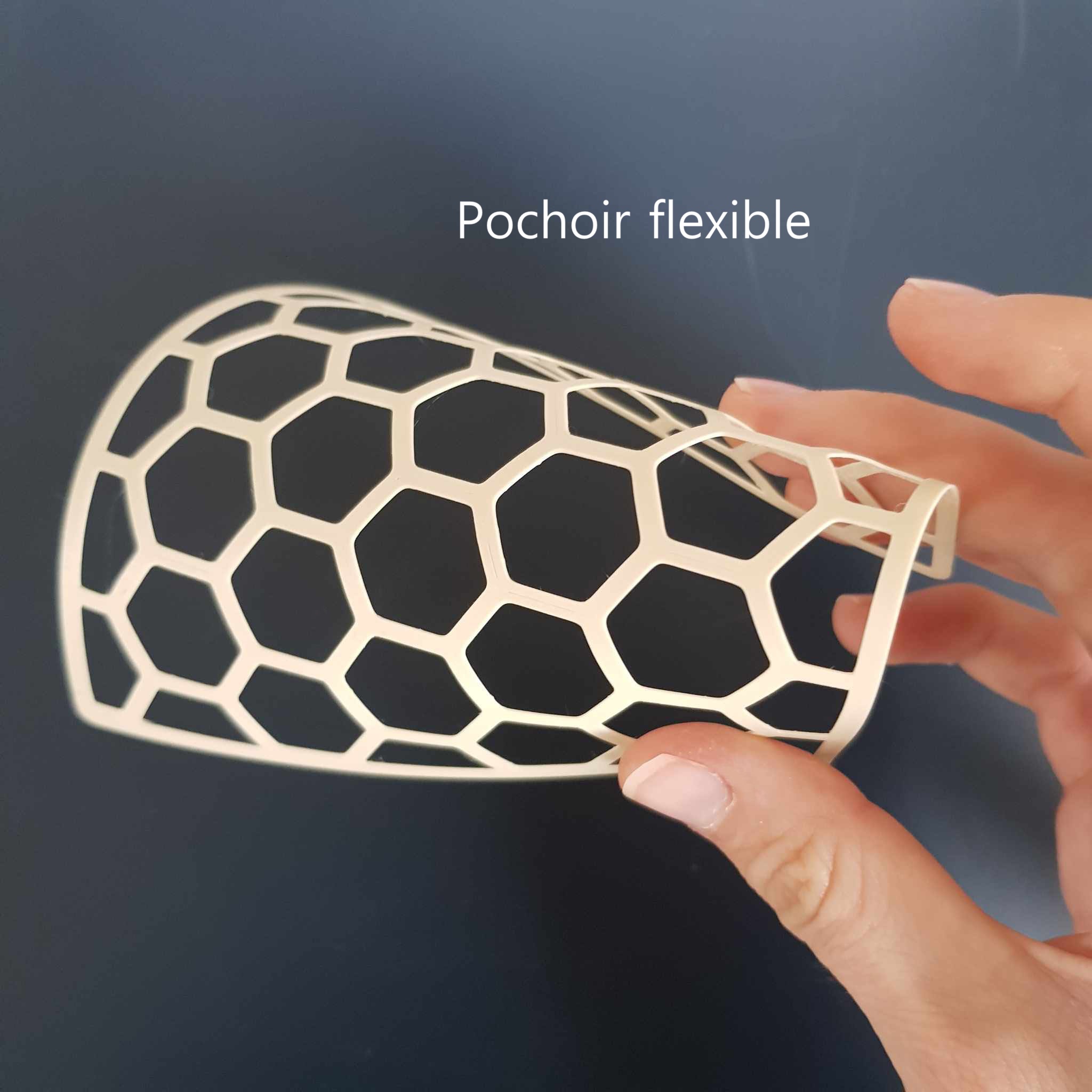 pochoir flexible nid d'abeille