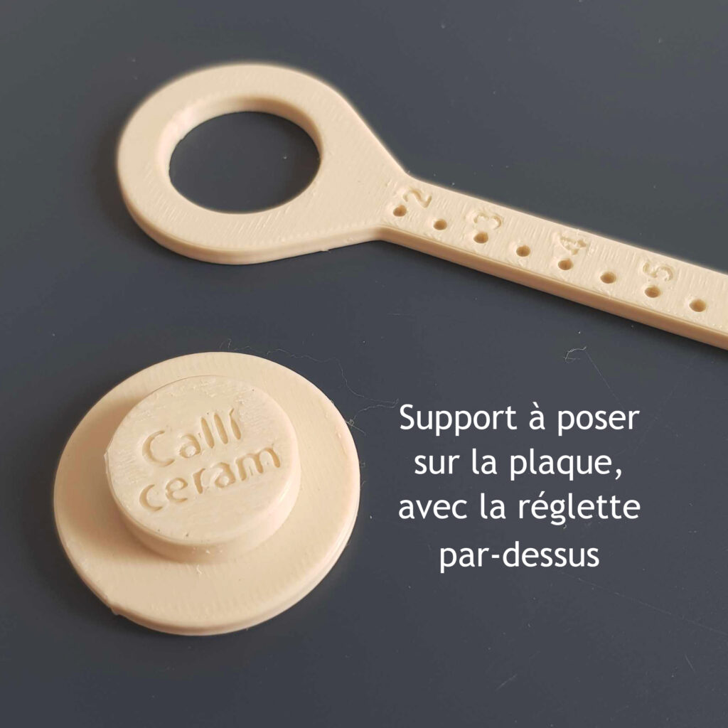 compas découper plaque argile
