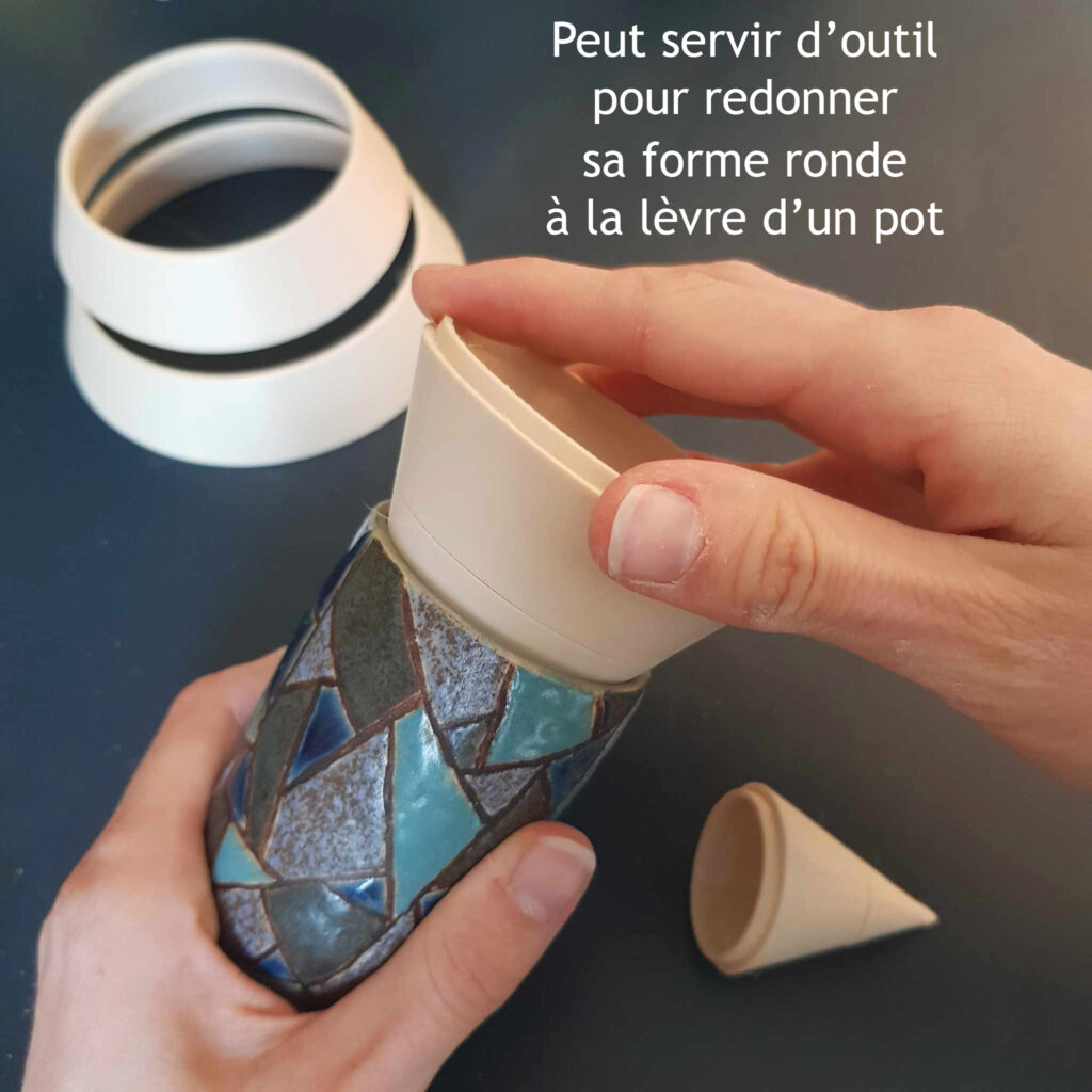 cone à lèvre poterie
