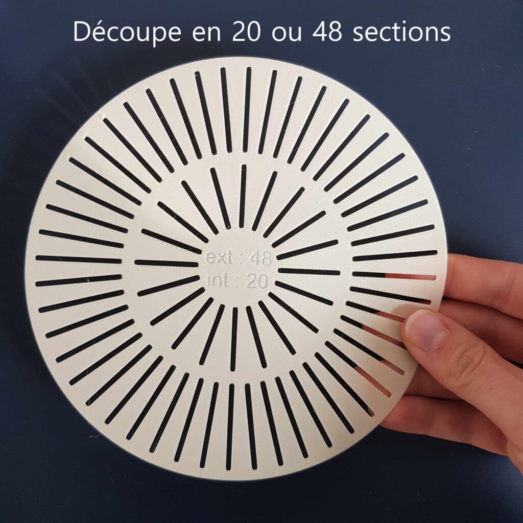 découpe sections poterie