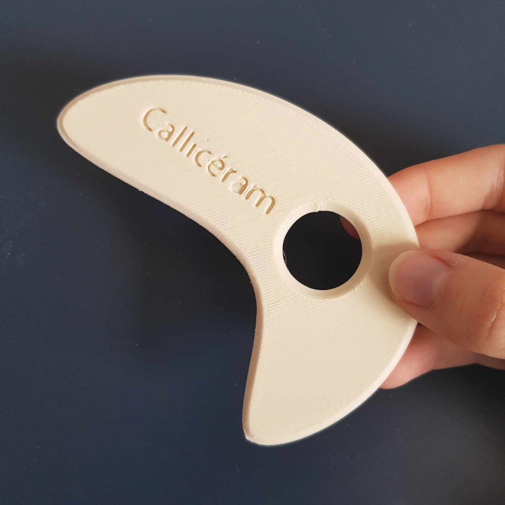 estèque boomerang poterie