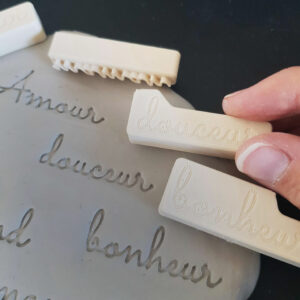 tampons douceur maman papa argile