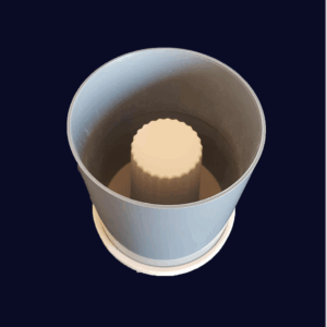 Moule à moule en plâtre - tasse expresso striée – Image 2