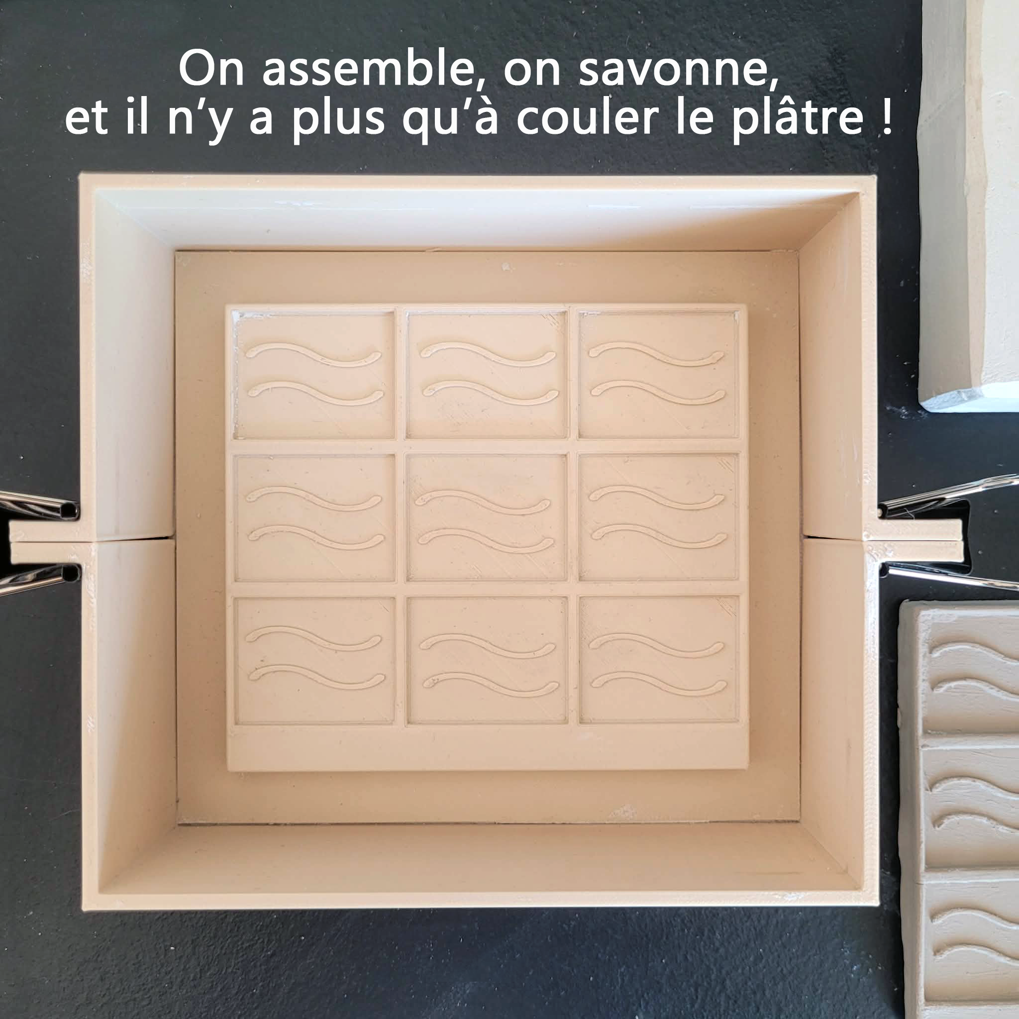 Moule à moule en plâtre - plaque de test – Image 2