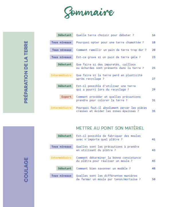 Livre "100 questions-réponses pour les céramistes"