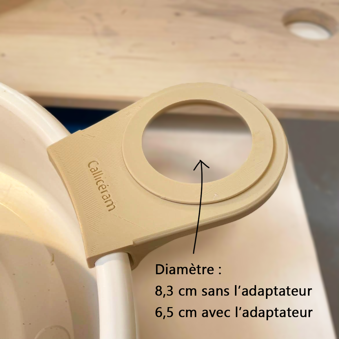 Support décapeur ou gobelet pour splash pan – Image 2
